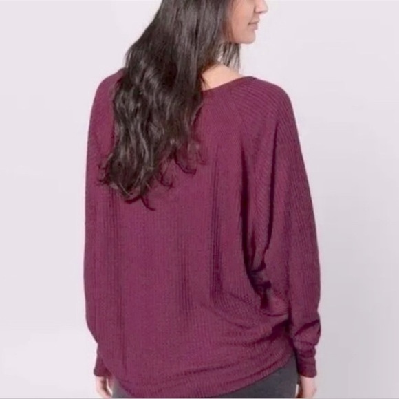 Free People Santa Clara Thermal Mulberry Top - Picture 2 of 5